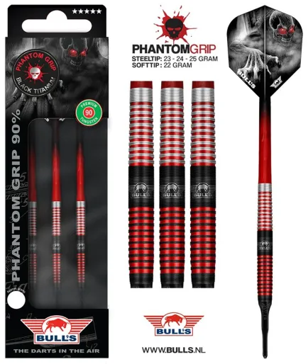 Bull's NL Rzutki Phantom - czerwone - 22 g