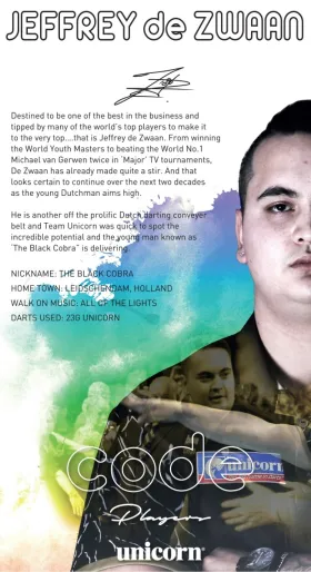 Unicorn Rzutki Steel Code DNA - Jeffrey de Zwaan - 25g