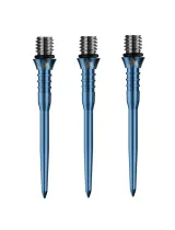 Mission Metalowe końcówki - Titan Pro - Rowkowane - Niebieskie - 34 mm