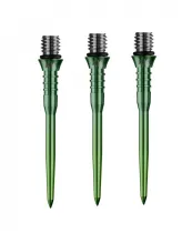 Mission Metalowe końcówki - Titan Pro - Rowkowane - Zielone - 34 mm