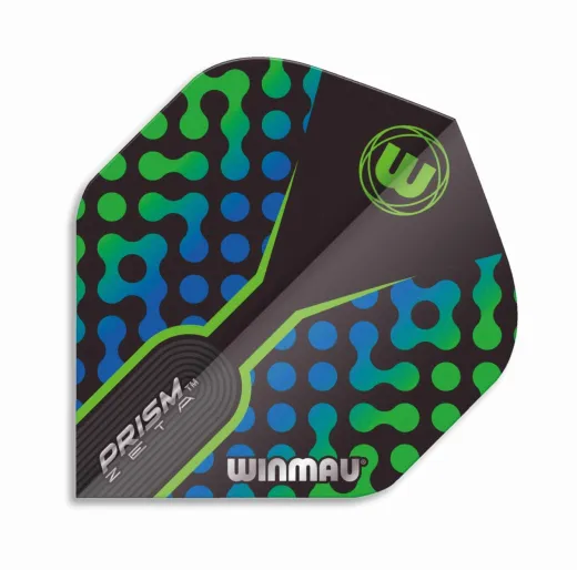 Winmau Squadrons Prism Zeta - Zielony i niebieski W6915.309