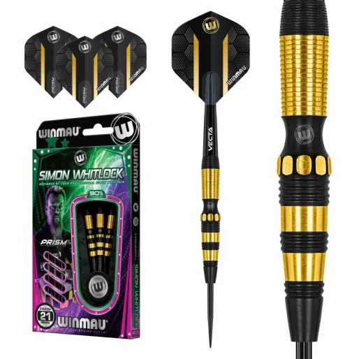 Winmau Stalowe lotki Simon Whitlock Onyx AU - 21 g