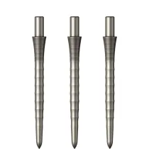 Mission Metalowe końcówki Sniper - Ripple - Srebrne - 28 mm