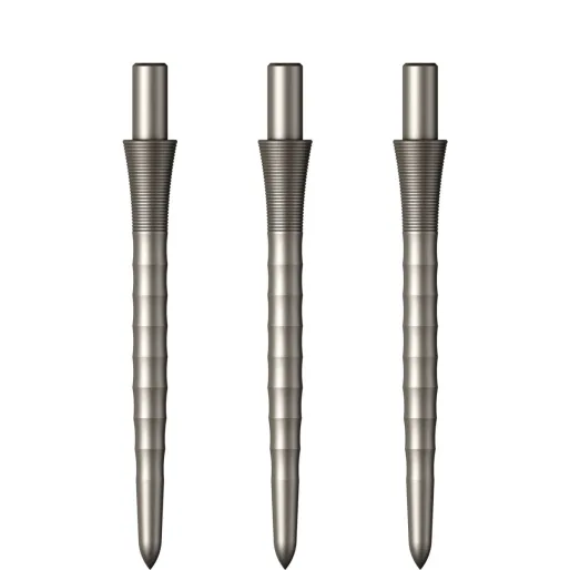 Mission Metalowe końcówki Sniper - Ripple - Srebrne - 28 mm