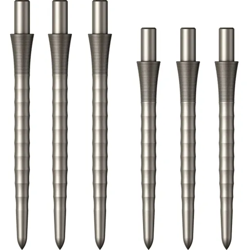 Mission Metalowe końcówki Sniper - Ripple - Srebrne - 28 mm