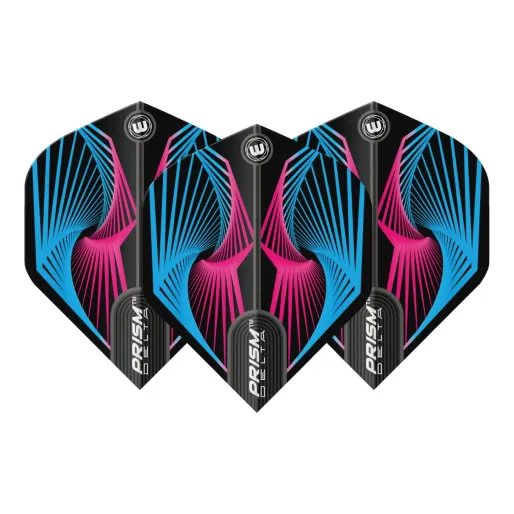 Winmau Squadrons Prism Delta - spirala - niebiesko-różowa W6915.239