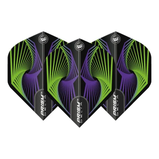 Winmau Squadrons Prism Delta - spirala - zielono-niebieska W6915.242