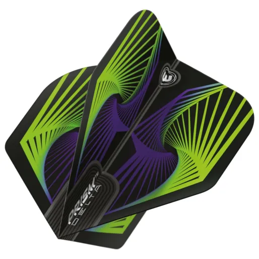 Winmau Squadrons Prism Delta - spirala - zielono-niebieska W6915.242