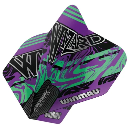 Winmau Squadrons Prism Delta - Simon Whitlock - Wizard - Purple & Green W6915.252