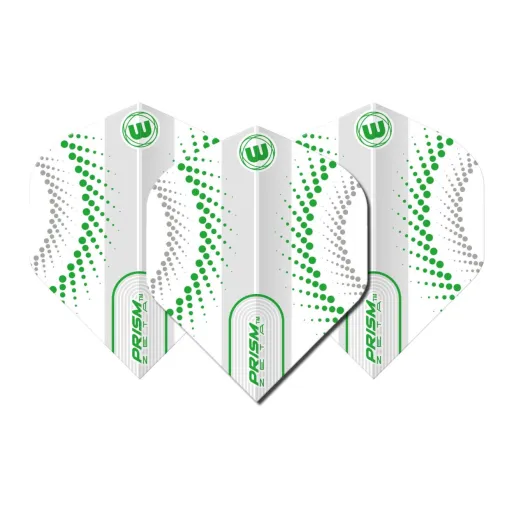 Winmau Squadrons Prism Zeta - kółka - biało-zielone W6915.314