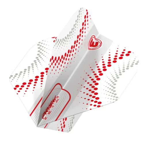 Winmau Squadrons Prism Zeta - kółka - biało-czerwone W6915.316