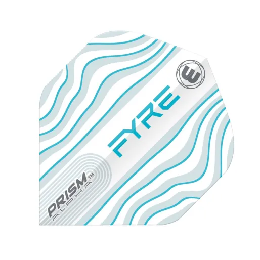 Winmau Squadrons Prism Alpha - Fyre - White, Aqua & Blue W6915.707