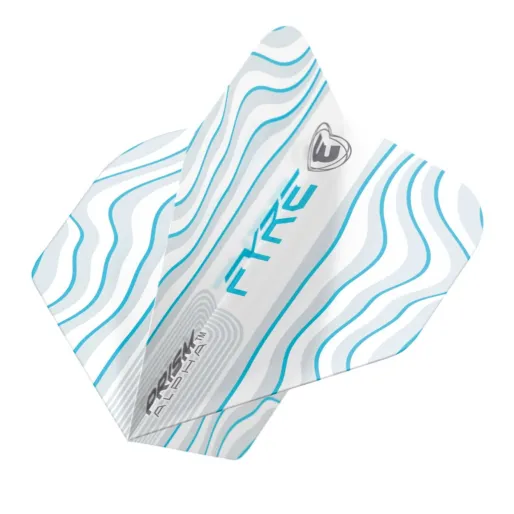 Winmau Squadrons Prism Alpha - Fyre - White, Aqua & Blue W6915.707