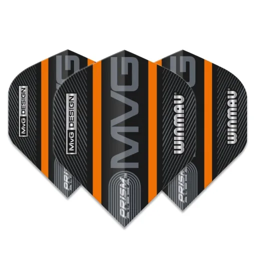 Winmau Squadrons Prism Alpha - Michael van Gerwen - Logo Stripe - Czarno-pomarańczowy W6915.715