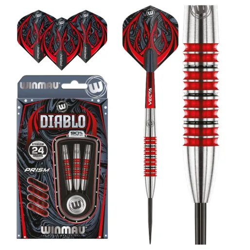 Winmau Rzutki stalowe Diablo - Torpedo - 24g