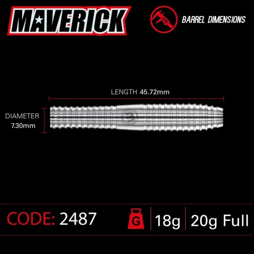 Winmau Rzutki Maverick - 20 g
