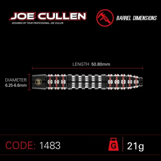 Winmau Rzutki stalowe Joe Cullen - Ignition - 21g