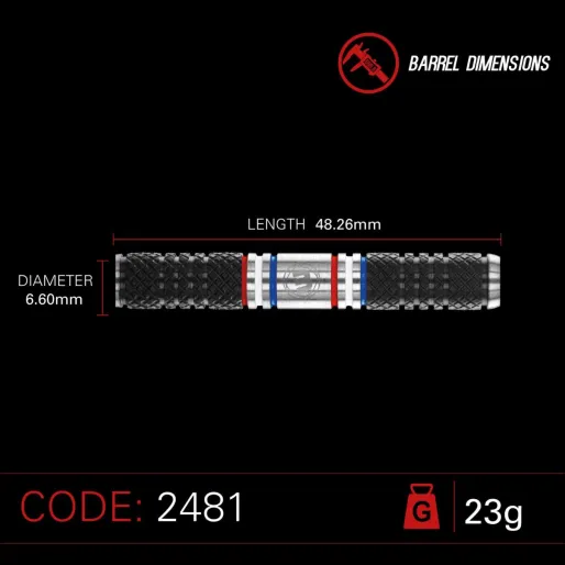 Winmau Stalowe rzutki Thibault Tricole - 23g