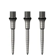 Mission Metalowe końcówki - Titan Ripple - Srebrne - 26 mm