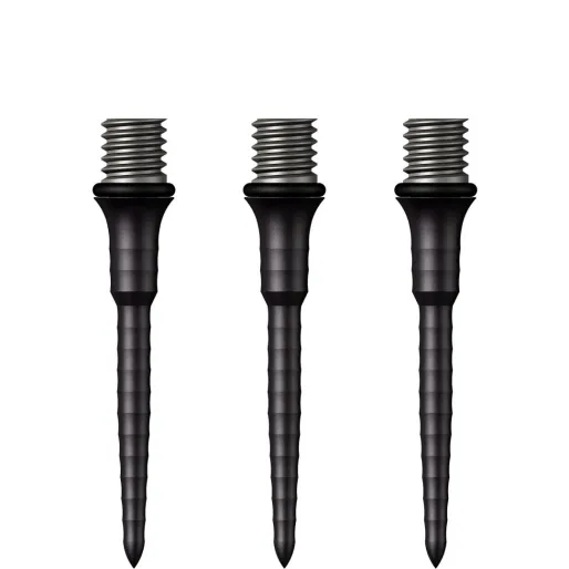 Mission Metalowe końcówki - Titan Ripple - Czarne - 26 mm