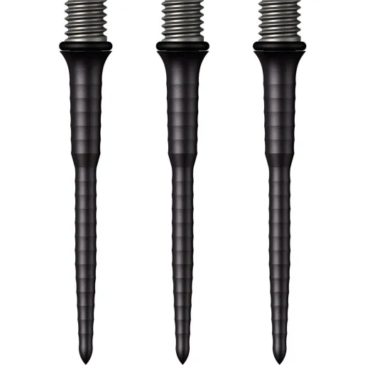 Mission Metalowe końcówki - Titan Ripple - Czarne - 34 mm