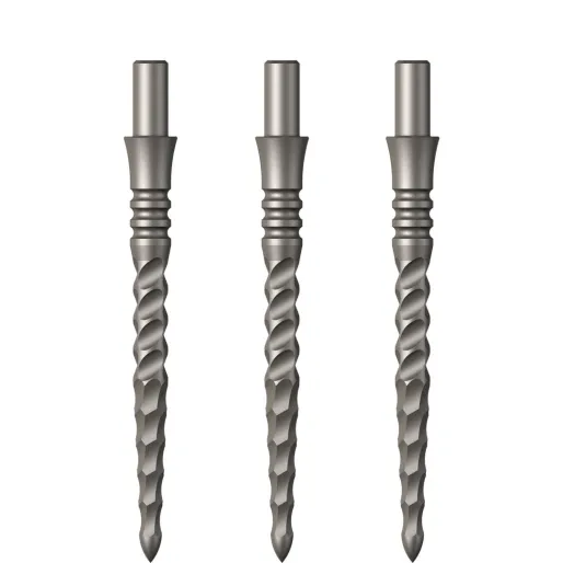 Mission Metalowe końcówki Sniper - Lunar CS - Srebrny - 28 mm