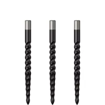 Mission Metalowe końcówki Lunar CS - czarne - 32 mm