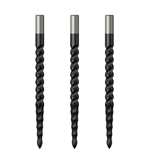 Mission Metalowe końcówki Lunar CS - czarne - 36 mm