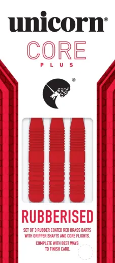 Unicorn Rzutki Steel Core Plus Rubberised Red - 21g