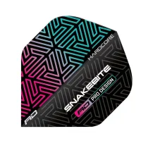 Red Dragon Peter Wright Snakebite Hardcore Squadrons - Black & Rainbow RF6822