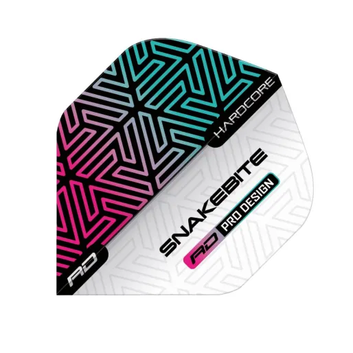 Red Dragon Peter Wright Snakebite Hardcore Squadrons - White & Rainbow RF6842