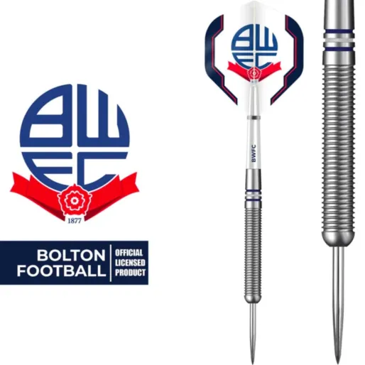 Mission Steel Football Darts - Bolton Wanderers - Oficjalna licencja - BWFC - 24 g