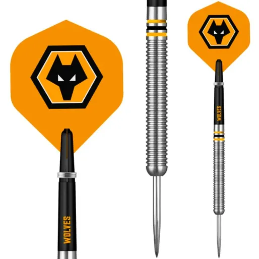 Mission Steel Football Darts - Wolverhampton Wanderers FC - Oficjalna licencja - Wolves - 24 g