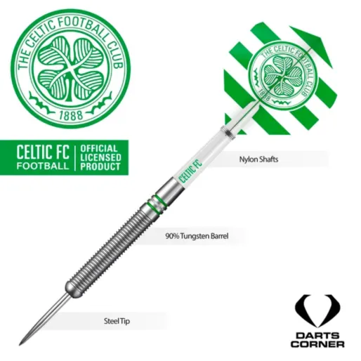 Mission Stalowe rzutki piłkarskie - Celtic FC - Oficjalna licencja - 24 g