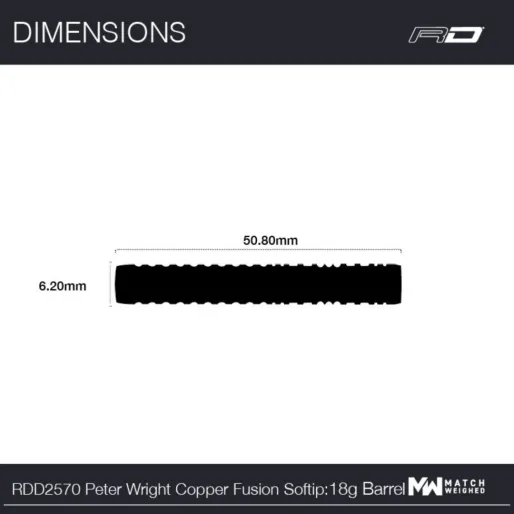 Red Dragon Rzutki Peter Wright Snakebite - Copper Fusion - 20 g