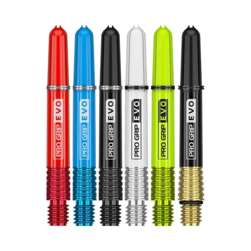 Target - darts Uchwyty Pro Grip EVO - krótkie - czerwone