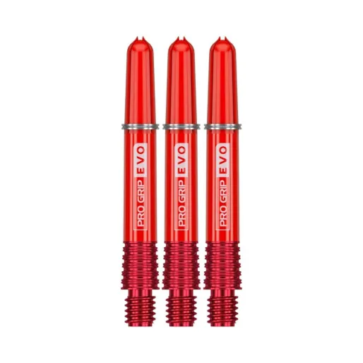 Target - darts Uchwyty Pro Grip EVO - krótkie - czerwone