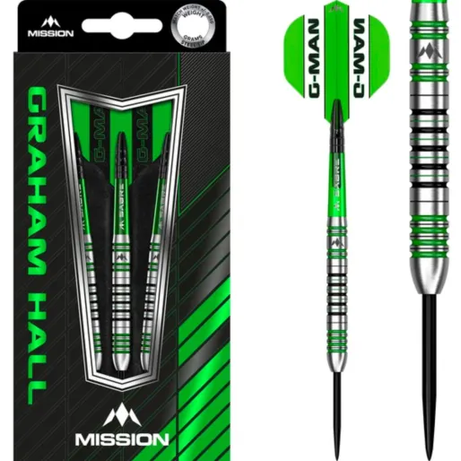 Mission Rzutki Steel Graham Hall - czarno-zielone - 22 g