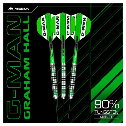 Mission Rzutki Steel Graham Hall - czarno-zielone - 22 g