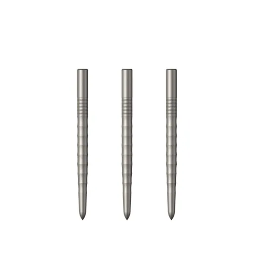 Mission Metalowe końcówki Ripple - srebrne - 32 mm