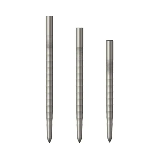 Mission Metalowe końcówki Ripple - srebrne - 32 mm