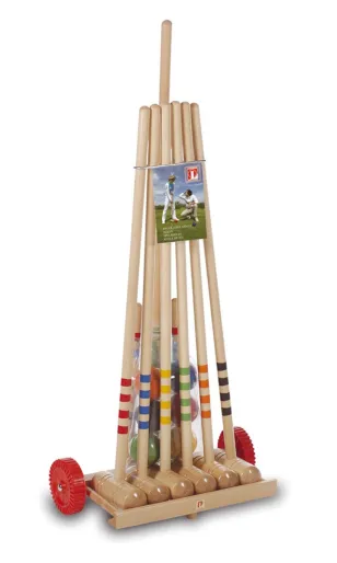 Lucio Londero Croquet 10606 - dla 6 graczy - drewniany wózek