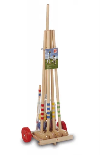 Lucio Londero Croquet 10304 - dla 4 graczy - drewniany wózek