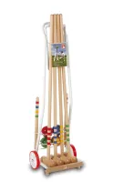 Lucio Londero Croquet 10504 - dla 4 graczy - metalowy wózek