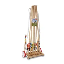 Lucio Londero Croquet 10506 - dla 6 graczy - metalowy wózek