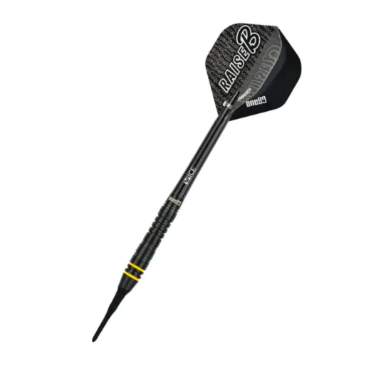 One80 Rzutki Raise B - czarne - żółte pierścienie - 17 g