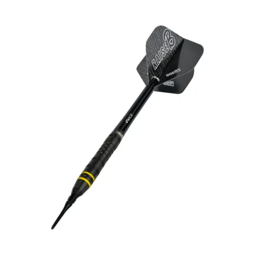 One80 Rzutki Raise B - czarne - żółte pierścienie - 17 g