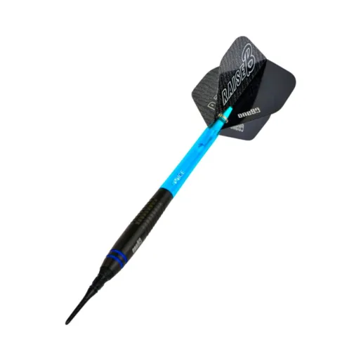 One80 Rzutki Raise B - czarne - niebieskie pierścienie - 17 g