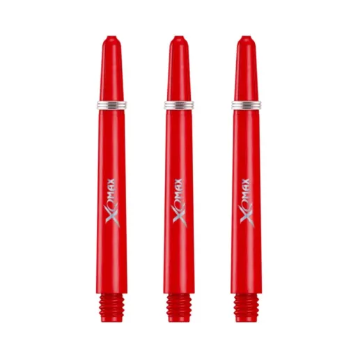 XQMax Darts Uchwyty w jednolitym kolorze z logo - średni - biały