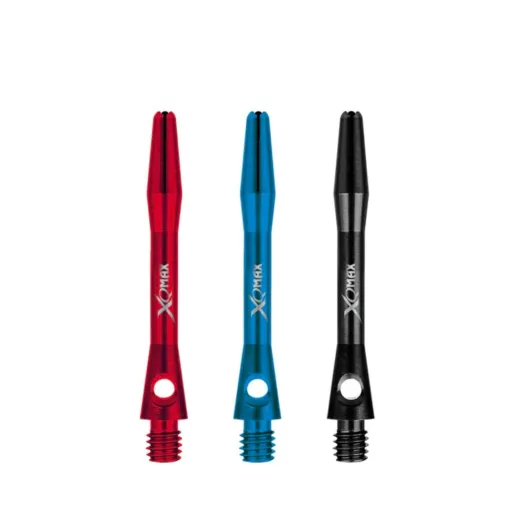 XQMax Darts Uchwyty aluminiowe - krótkie - niebieskie